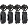 thumbnail image 1 of System 3 SB-7 15" Wheels Black (4+3) 30" XT400 Tires Kawasaki Teryx Mule, 1 of 4