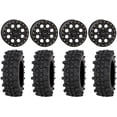 thumbnail image 1 of System 3 SB-7 15" Wheels Black (4+3) 32" ACP Tires Kawasaki Teryx Mule, 1 of 4