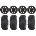 thumbnail image 1 of System 3 SB-7 15" Wheels Black (4+3) 33" Roctane T4 Tires Sportsman RZR Ranger, 1 of 4