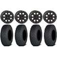 thumbnail image 1 of System 3 SB-7 15" Wheels Black (5+2) 32" Coyote Tires Kawasaki Mule Pro FXT, 1 of 4