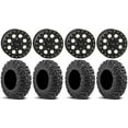 thumbnail image 1 of System 3 SB-7 15" Wheels Black (5+2) 34" MotoVator Tires Kawasaki Mule Pro FXT, 1 of 4