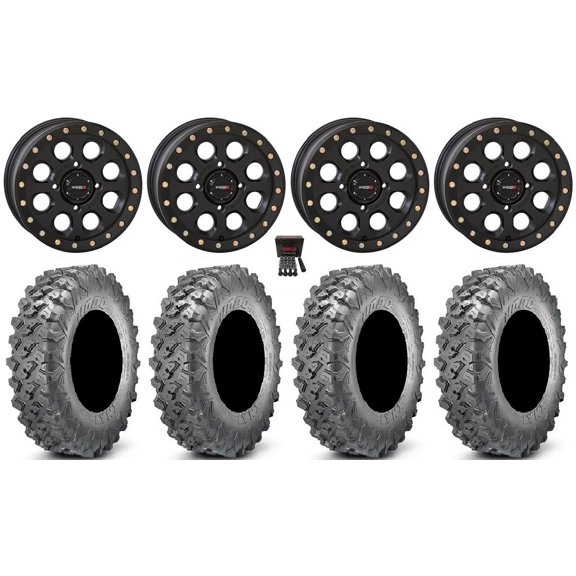 System 3 SB-7 15" Wheels Black (6+1) 32" Lynx SXS Tires Sportsman RZR Ranger