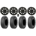 thumbnail image 1 of System 3 SB-7 15" Wheels Black (6+1) 35" Alpha Tires Kawasaki Mule Pro FXT, 1 of 4