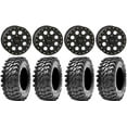 thumbnail image 1 of System 3 SB-7 15" Wheels Black (6+1/4+3) 32" Rampage Tires Honda Talon, 1 of 5