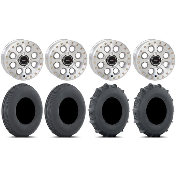 System 3 SB-7 15" Wheels Machined 33" Sand Series SS Tires Can-Am Commander Maverick Renegade Outlander Defender