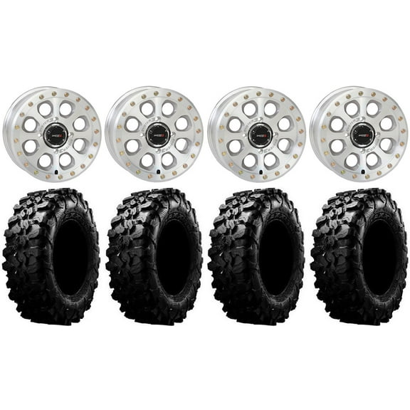 System 3 SB-7 15" Wheels Machined (5+2) 32" Carnivore Tires Polaris RZR XP 1000 / PRO XP / Ranger XP 900/1000