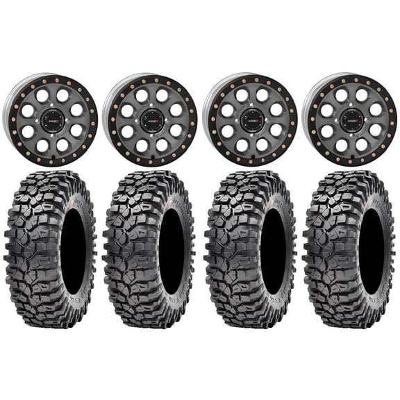 System 3 SB-7 15" Wheels Ti (5+2) 32" Roxxzilla 396 Tires Sportsman RZR Ranger