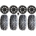 thumbnail image 1 of System 3 SB-7 Beadlock 18" Wheels Bk 4+3 33" MotoClaw Tires Kawasaki Teryx Mule, 1 of 4