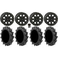 thumbnail image 1 of System 3 SB-7 Beadlock 18" Wheels Bk 4+3 34" MotoHavok Tires Kawasaki Teryx Mule, 1 of 4