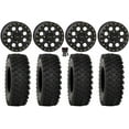 thumbnail image 1 of System 3 SB-7 Beadlock 18" Wheels Bk 4+3 35" ATX470 Tires Sportsman RZR Ranger, 1 of 4