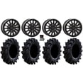 thumbnail image 1 of System 3 SB-8 Bdlk 15" Wheels Bk +38mm 34" Intimidator Tires Can-Am Maverick R, 1 of 4