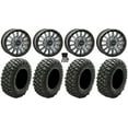 thumbnail image 1 of System 3 SB-8 Bdlk 15" Wheels Gy +38mm 32" Crawler XR Tires Can-Am Maverick R, 1 of 4