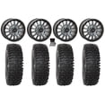 thumbnail image 1 of System 3 SB-8 Bdlk 15" Wheels Gy +38mm 32" RC500 Tires Can-Am Maverick R, 1 of 4