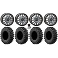 thumbnail image 1 of System 3 SB-8 Bdlk 15" Wheels Gy +68mm 37" MotoRavage XL Tires Can-Am Maverick R, 1 of 4