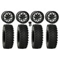 thumbnail image 1 of System 3 SB-9 Bdlk 15" Wheels Gloss Bk 33" ATX470 Tires Polaris RZR Turbo R & Pro R Ranger 1500 Xpedition, 1 of 4