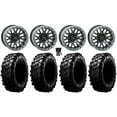 thumbnail image 1 of System 3 SB-9 Bdlk 15"Wheels Gloss Bk 35"Carnivore Tires KawasakiMuleProFXT, 1 of 4