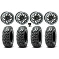 thumbnail image 1 of System 3 SB-9 Bdlk 15"Wheels Gloss Bk 35"RocScraper Tires SportsmanRZRRanger, 1 of 4