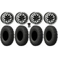 thumbnail image 1 of System 3 SB-9 Bdlk 15" Wheels Matte Bk 33" MotoCrusher Tires Polaris RZR Turbo R & Pro R Ranger 1500 Xpedition, 1 of 4