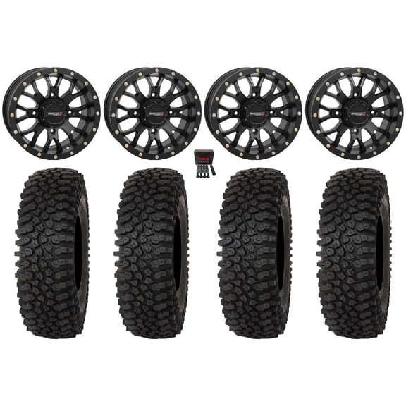 System 3 ST-3 14" Wheels Black 27" Roctane ST Tires Polaris RZR XP 1000 / PRO XP / Ranger XP 900/1000