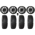 thumbnail image 1 of System 3 ST-3 14" Wheels Black 28" RC500 Tires Kawasaki Mule Pro FXT, 1 of 4