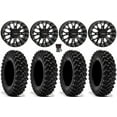 thumbnail image 1 of System 3 ST-3 14" Wheels Black 34" Warrior XT Tires Sportsman RZR Ranger, 1 of 4