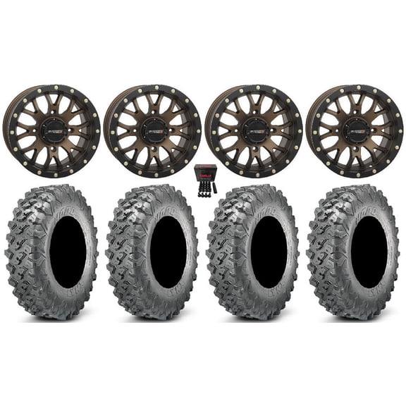 System 3 ST-3 14" Wheels Bronze 30" Lynx SXS Tires Polaris RZR XP 1000 / PRO XP / Ranger XP 900/1000