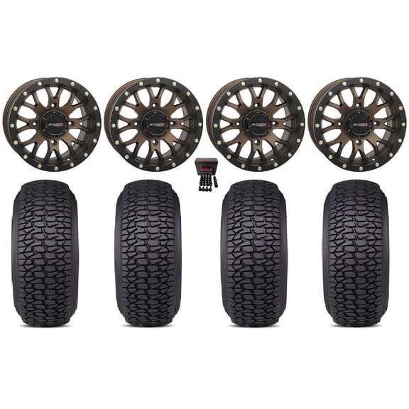 System 3 ST-3 14" Wheels Bronze 30" Regulator 2 Tires Yamaha Viking Wolverine YXZ1000R CFMoto ZForce 950 UForce 1000