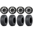 thumbnail image 1 of System 3 ST-3 15" Wheels Black 30" Terra Hook Tires Kawasaki Mule Pro FXT, 1 of 4
