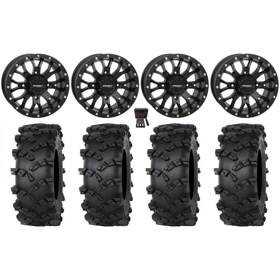 System 3 ST-3 15" Wheels Black 32" Outlaw M/T Tires Polaris RZR XP 1000 / PRO XP / Ranger XP 900/1000