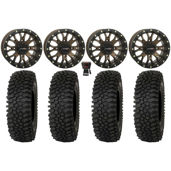 System 3 ST-3 15" Wheels Bronze 33" Roctane ST Tires Sportsman RZR Ranger
