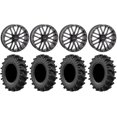 thumbnail image 1 of System 3 ST-3 20" Wheels Black 33" MotoSlayer Tires Can-Am Maverick X3 / Honda Pioneer 1000 / Talon, 1 of 4