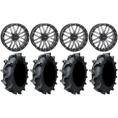 System 3 ST-3 20" Wheels Gunmetal 35" Interforce 628 Tires Sportsman RZR Ranger