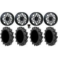 thumbnail image 1 of System 3 ST-3 22" Wheels Black 35" MotoHavok Tires Sportsman RZR Ranger, 1 of 4