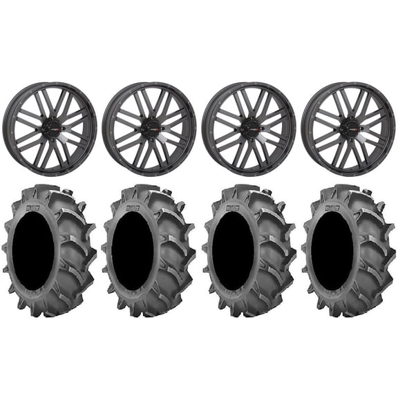 System 3 ST-3 24" Wheels Gunmetal 42x9.5 BKT 171 Tires Sportsman RZR Ranger
