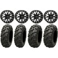 thumbnail image 1 of System 3 ST-3 Black 14" Wheels 27" Blackwater Tires Honda Pioneer, 1 of 4