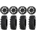 thumbnail image 1 of System 3 ST-3 Black 14" Wheels 28" ACP Tires Sportsman RZR Ranger, 1 of 4
