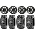 thumbnail image 1 of System 3 ST-3 Black 14" Wheels 28" Bear Claw HTR Tires Yamaha Viking Wolverine YXZ1000R CFMoto ZForce 950 UForce 1000, 1 of 4