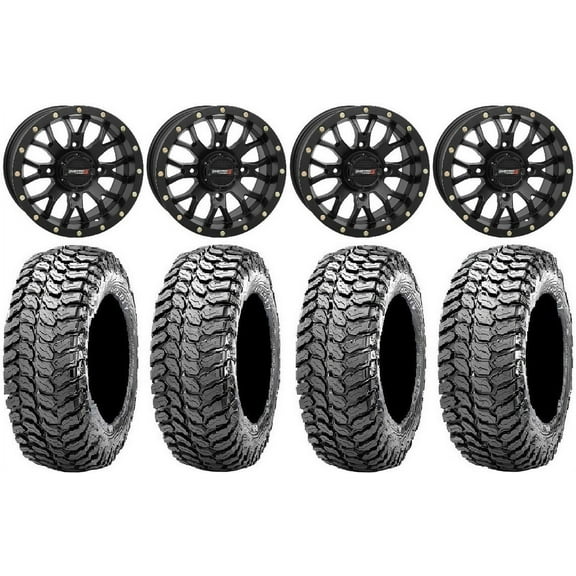 System 3 ST-3 Black 14" Wheels 28" Liberty Tires Polaris RZR XP 1000 / PRO XP / Ranger XP 900/1000