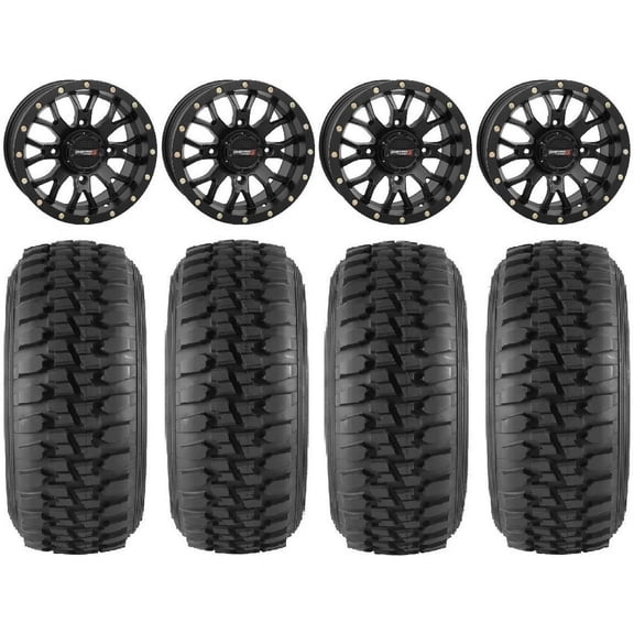 System 3 ST-3 Black 14" Wheels 30" Desert Series Tires Sportsman RZR Ranger