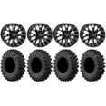 thumbnail image 1 of System 3 ST-3 Black 14" Wheels 30" MotoRavage XL Tires Sportsman RZR Ranger, 1 of 4