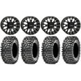 thumbnail image 1 of System 3 ST-3 Black 14" Wheels 30" Roxxzilla 396 Tires Honda Rincon Yamaha Rhino Kawasaki Brute Force Suzuki KingQuad, 1 of 4