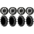 thumbnail image 1 of System 3 ST-3 Black 14" Wheels 31" MotoHavok Tires Can-Am Commander Maverick Renegade Outlander Defender, 1 of 4