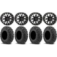 thumbnail image 1 of System 3 ST-3 Black 14" Wheels 32" MotoVator Tires Can-Am Commander Maverick Renegade Outlander Defender, 1 of 4