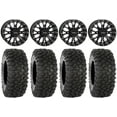 thumbnail image 1 of System 3 ST-3 Black 14" Wheels 32" XC450 Tires Can-Am Maverick X3 / Honda Pioneer 1000 / Talon, 1 of 4