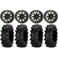 thumbnail image 1 of System 3 ST-3 Black 15" Wheels 32" Cryptid Tires Kawasaki Mule Pro FXT, 1 of 4