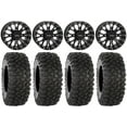thumbnail image 1 of System 3 ST-3 Black 15" Wheels 32" XC450 Tires Sportsman RZR Ranger, 1 of 4
