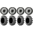 thumbnail image 1 of System 3 ST-3 Black 18" Wheels 35x9.5 (8ply) BKT 171 Tires Can-Am Maverick X3 / Honda Pioneer 1000 / Talon, 1 of 4
