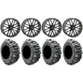 thumbnail image 1 of System 3 ST-3 Black 20" Wheels 35" Bogger Tires Sportsman RZR Ranger, 1 of 4