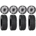 thumbnail image 1 of System 3 ST-3 Black 20" Wheels 35" XT400 Tires Sportsman RZR Ranger, 1 of 4