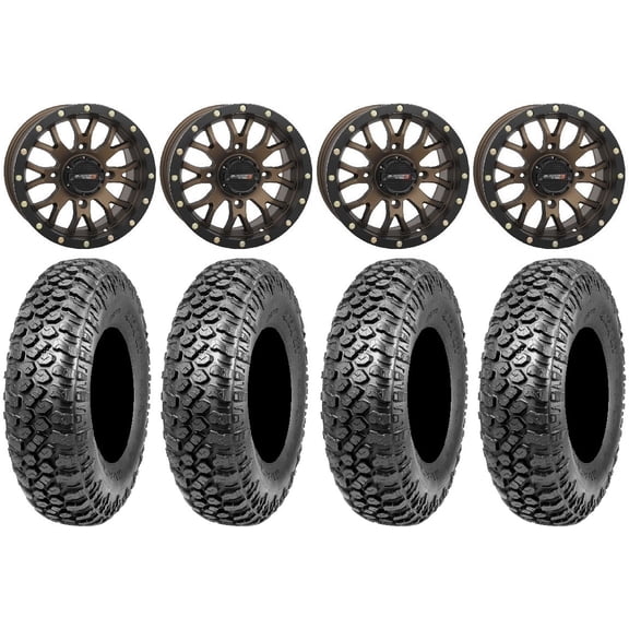 System 3 ST-3 Bronze 15" Wheels 32" RAZR XT Tires Sportsman RZR Ranger